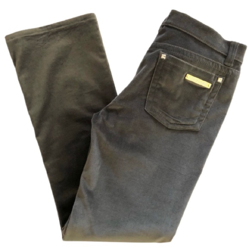 ⭐️Roberto Cavalli⭐️Velvet Straight Leg Italian Designer Velvet Jeans Wo's sz 8